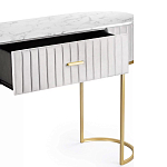 Консоль овальная на золотистых фигруных ножках Wall Console варинант исполнения - 3 | Loft Concept в Уфе