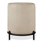 Банкетка овальная бежевый велюр на 4-х металлических ножках черного цвета SANJAY варинант исполнения - 3 | Loft Concept в Уфе