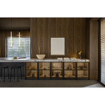 Кухонный гарнитур из массива дуба и камня Ratio Dada Engenereed варинант исполнения - 3 | Loft Concept в Уфе