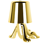 Настольная лампа фигурная золотого цвета с гладким абажуром Высота 17 см Sophia варинант исполнения - 6 | Loft Concept в Уфе