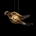 Подвесной светильник с прозрачной стеклянной птичкой Serip Voa варинант исполнения - 7 | Loft Concept в Уфе