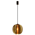 Подвесной светильник со стеклянным рельефным плафоном золото Perforated Glass 25 варинант исполнения - 2 | Loft Concept в Уфе