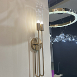 Бра с вытянутым рифленым стеклянным плафоном цилиндрической формы Trumpet tube варинант исполнения - 8 | Loft Concept в Уфе