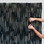 Современное Объемное Панно на стену Horizontal rhythmic waves варинант исполнения - 2 | Loft Concept в Уфе