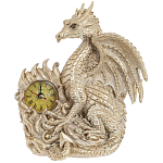 Часы в виде дракона Light Gold Dragon Clock варинант исполнения - 1 | Loft Concept в Уфе