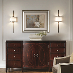 Бра вертикальное с белым полукруглым плафоном и длинным стержнем L Kichler варинант исполнения - 2 | Loft Concept в Уфе