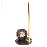 Часы настольные с ручкой из натурального камня Stone Clock варинант исполнения - 13 | Loft Concept в Уфе