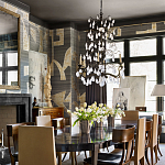 Обои ручная роспись в стиле Арт-деко Symphony Original colourway on Arkose silk dupion варинант исполнения - 2 | Loft Concept в Уфе