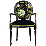Стул с подлокотниками из бука с изображением птиц и цветов Blooming Birds варинант исполнения - 1 | Loft Concept в Уфе