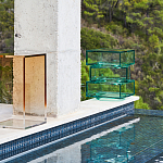 Стол журнальный в форме кубов Acrylic Furniture Lumina Mint Breeze варинант исполнения - 7 | Loft Concept в Уфе