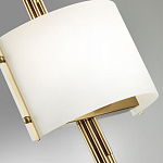 Бра с изогнутым плафоном на бронзовом основании с вертикальным декором из металлических трубок Sohne варинант исполнения - 8 | Loft Concept в Уфе