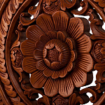 Панно из дерева круглое Flower Panel With Trees варинант исполнения - 2 | Loft Concept в Уфе