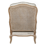 Кресло со спинкой из ротанга Ellie Rattan Armchair beige print flax варинант исполнения - 2 | Loft Concept в Уфе