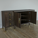 Большой Комод-буфет Elsa Dreams Walnut с ящиками варинант исполнения - 5 | Loft Concept в Уфе