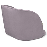 Барный стул со спинкой на 4-х деревянных ножках Сиреневый Велюр Ava Charm варинант исполнения - 3 | Loft Concept в Уфе