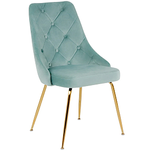 Стул в мятной велюровой обивке Ward Mint Velour Chair