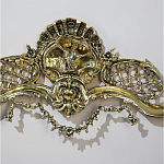 Зеркало настенное в бронзовой раме Grace Gold Mirrors  варинант исполнения - 3 | Loft Concept в Уфе