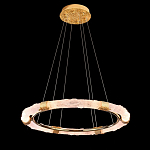 Люстра в форме кольца с золотым декором Warm Heavenly Light варинант исполнения - 5 | Loft Concept в Уфе