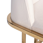 Стул обеденный велюровый кремовый с золотым каркасом Nobility варинант исполнения - 1 | Loft Concept в Уфе