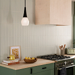 Подвесной светильник каплевидной формы с комбинированным плафоном из стали и белого матового стекла Kichler варинант исполнения - 7 | Loft Concept в Уфе