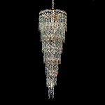 Люстра многоярусная каскадная с хрустальными подвесками Roul Crystal Light варинант исполнения - 4 | Loft Concept в Уфе