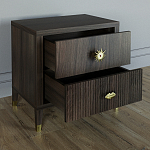 Тумба прикроватная с двумя ящиками Elsa Dreams Walnut варинант исполнения - 2 | Loft Concept в Уфе