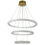 Многоярусная кольцевая люстра с хрустальным декором Gilbertine Crystals Ring Chandelier варинант исполнения - 2 | Loft Concept в Уфе