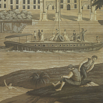 Обои ручная роспись Monuments of Paris Eau Forte on antique scenic Xuan paper варинант исполнения - 1 | Loft Concept в Уфе