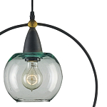 Подвесной светильник с прозрачным плафоном в тонком металлическом кругу Hanging Cascade Balls варинант исполнения - 1 | Loft Concept в Уфе