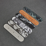 Бра с каменным основанием и 3-мя плафоном из стекла Shaw Marble Lighting варинант исполнения - 1 | Loft Concept в Уфе