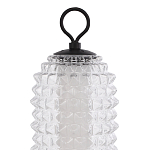 Настольная лампа с прозрачным факутрным стеклянным плафоном Sonora варинант исполнения - 3 | Loft Concept в Уфе