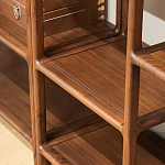 Стеллаж деревянный с полками для хранения Moon Walnut Furniture варинант исполнения - 3 | Loft Concept в Уфе