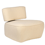 Кресло бежевое без подлокотников с обивкой из ткани букле Space of Freedom варинант исполнения - 1 | Loft Concept в Уфе