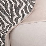 Кресло без подлокотников бежевое с принтом Macrocosm варинант исполнения - 2 | Loft Concept в Уфе