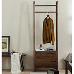 Вешалка деревянная с 2- мя ящиками Moon Walnut Furniture варинант исполнения - 1 | Loft Concept в Уфе