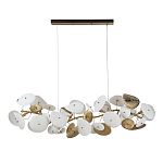 Люстра с белыми и золотистыми цветами G9 Dahlia Flowers Lamp варинант исполнения - 3 | Loft Concept в Уфе