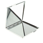 Зеркало двухстороннее квадратное из натурального камня Змеевик с декоративной вставкой в виде ящерицы Silver Stone Mirrors варинант исполнения - 3 | Loft Concept в Уфе