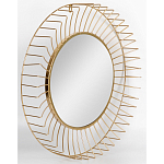 Зеркало круглое настенное в металлической оправе Modern Mirror Space варинант исполнения - 2 | Loft Concept в Уфе