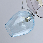 Люстра каскадная с 9-ю разноцветными стеклянными плафонами Kaleido варинант исполнения - 5 | Loft Concept в Уфе