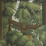 Обои ручная роспись Redwoods Colourway SC-281 on scenic paper варинант исполнения - 2 | Loft Concept в Уфе