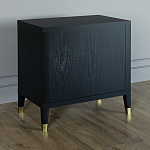 Прикроватная тумбочка с полкой Elsa Dreams Black варинант исполнения - 4 | Loft Concept в Уфе