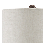 Настольная лампа из мрамора с тканевым абажуром Seductress варинант исполнения - 2 | Loft Concept в Уфе