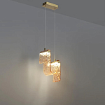 Подвесной светильник волнистой формы из фактурного стекла Wave варинант исполнения - 4 | Loft Concept в Уфе