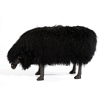 Банкетка Овечка черная Sheep Bench Black head down варинант исполнения - 1 | Loft Concept в Уфе
