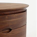 Прикроватный столик из дерева с 2-мя ящиками Moon Walnut Furniture варинант исполнения - 5 | Loft Concept в Уфе