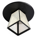 Обеденный стол с круглой чёрной столешницей и плетёным основанием Savanna Round Table варинант исполнения - 2 | Loft Concept в Уфе