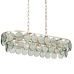 Люстра овальной формы с каскадом из декоративных элементов Harmony of Light варинант исполнения - 2 | Loft Concept в Уфе