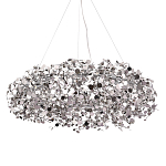Люстра подвесная круглая с многочисленными металлическими круглыми элементами Terzani Argent варинант исполнения - 1 | Loft Concept в Уфе