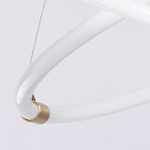 Люстра подвесная с двумя пересекающимися белыми светодиоидными кольцами Luke Lampco Tracer Lamp варинант исполнения - 7 | Loft Concept в Уфе