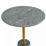 Кофейный столик круглый из мрамора серый Reliable Foundation варинант исполнения - 3 | Loft Concept в Уфе